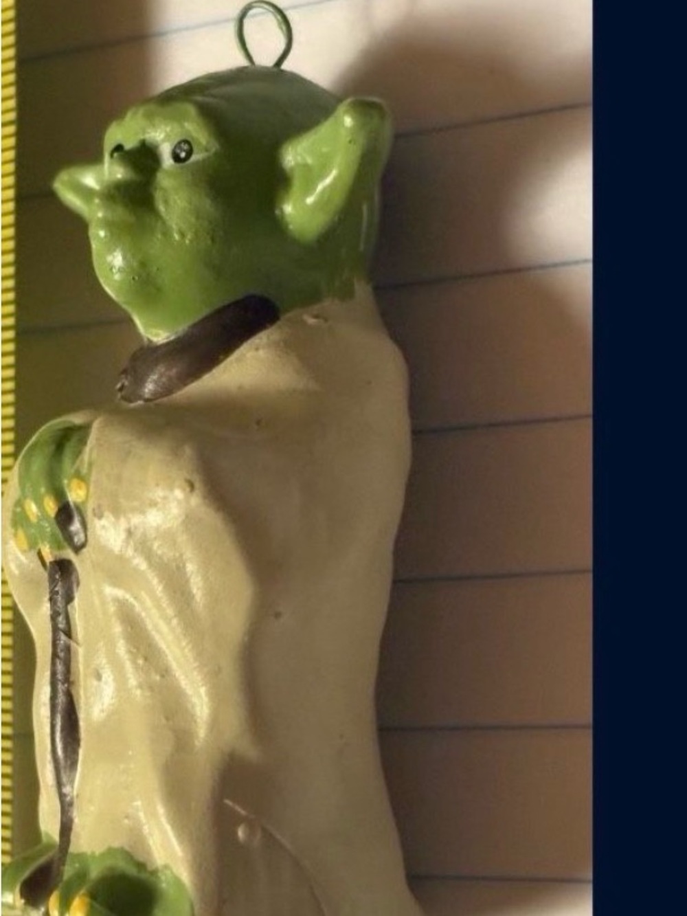 Yoda Christmas Ornament. Miniature @ 2 inches. Collectors item.